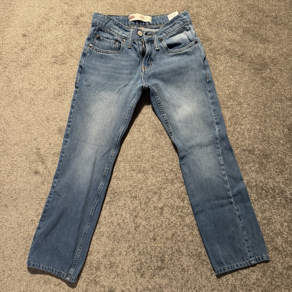 Levi's 511 Jeans Youth 10 Reg W25 L25 Slim Fit Stretch Faded Denim Blue 5 Pocket